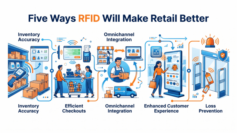 Five Ways RFID Will Make Retail Better Five Ways RFID Will Make Retail Better